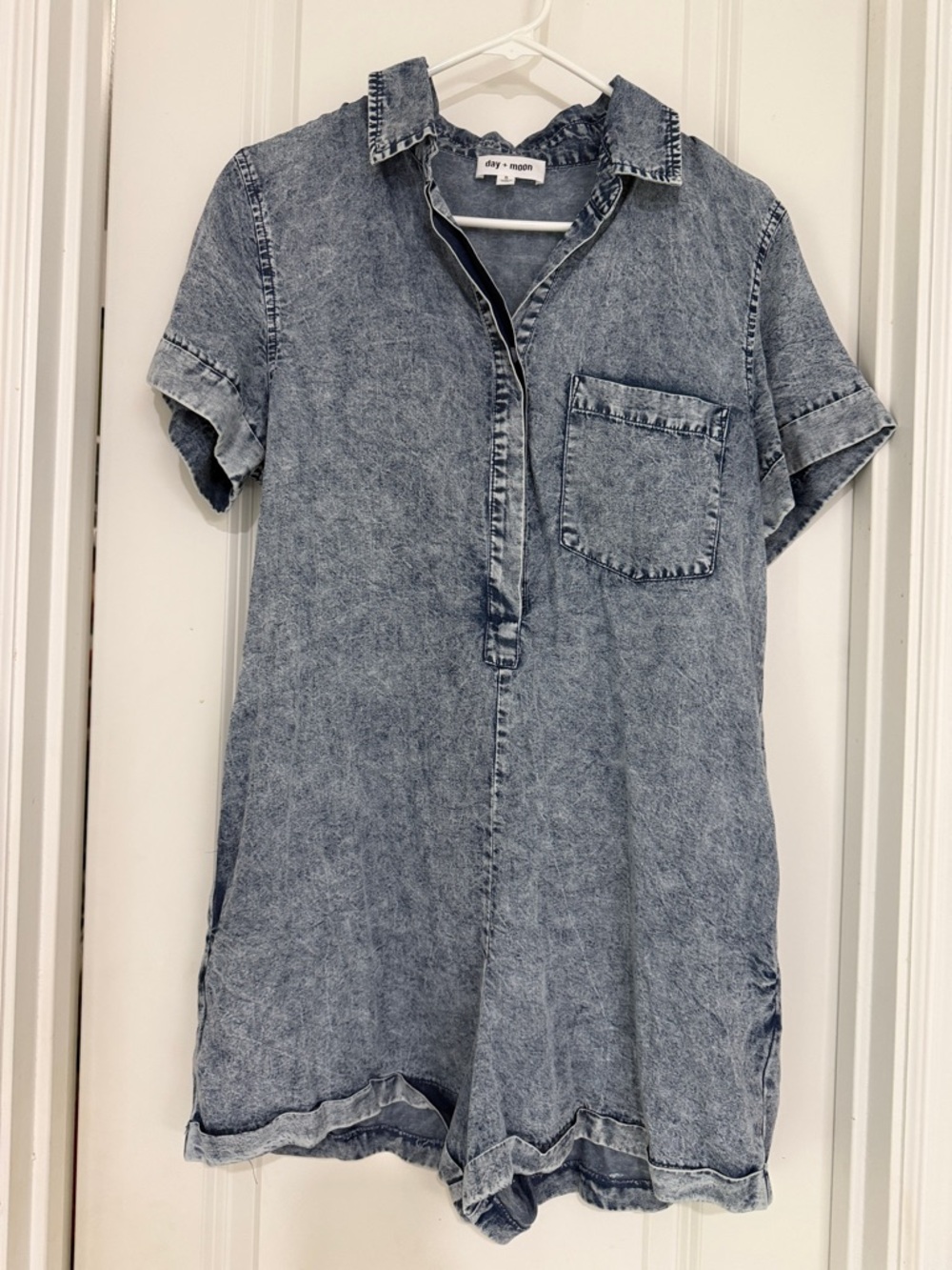 day & mood Blue Denim Romper